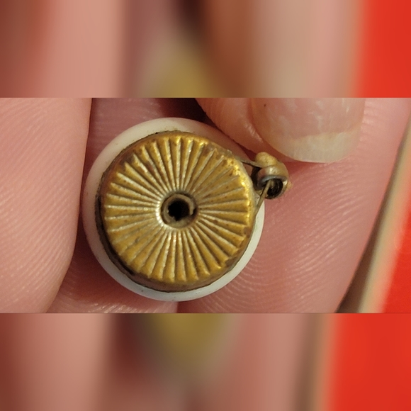 Vintage Painted Porcelain Romance  Scenes and Various Beads - Picture 8 of 13